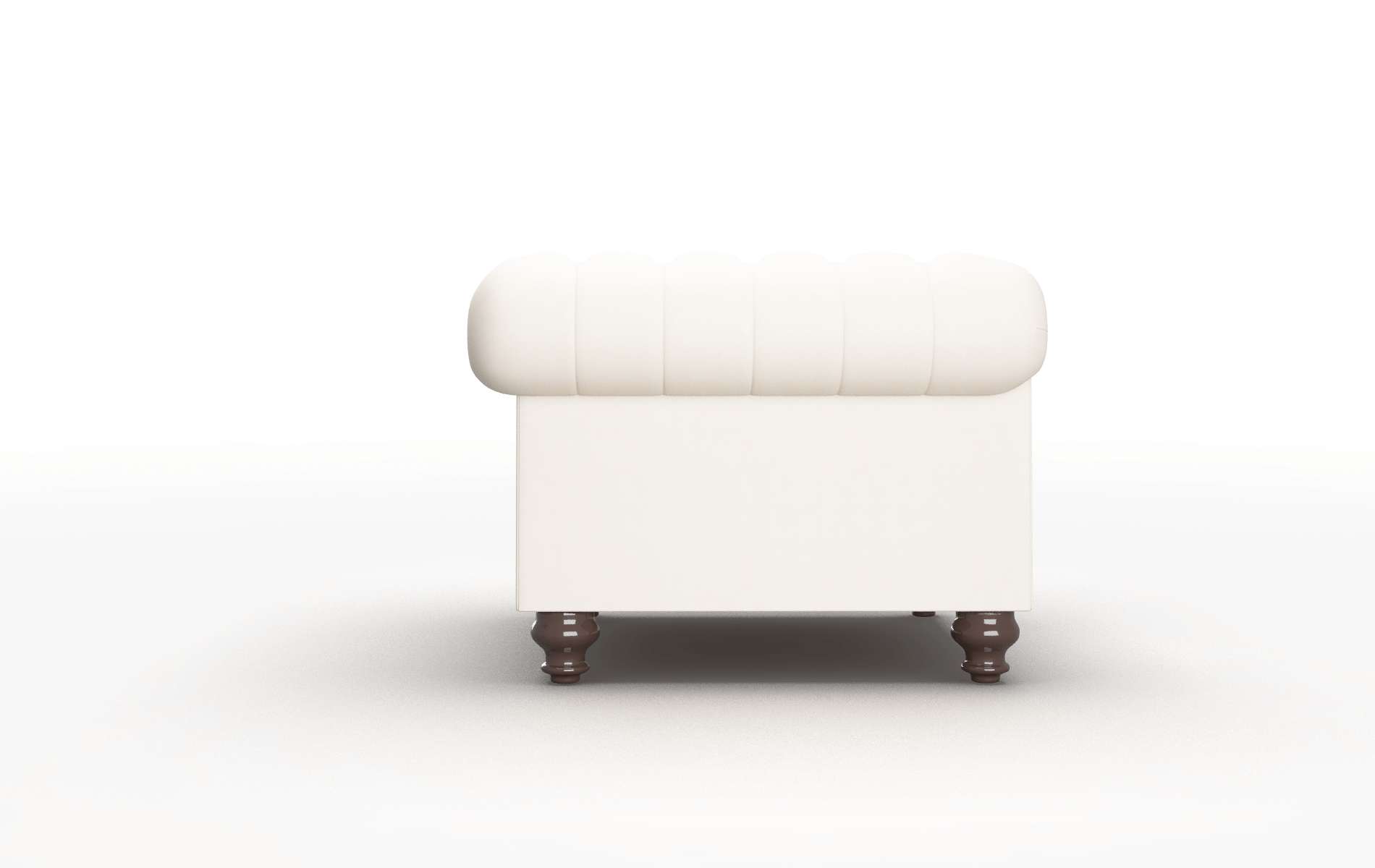 Bordeaux Blanche Milky Chair espresso legs 3