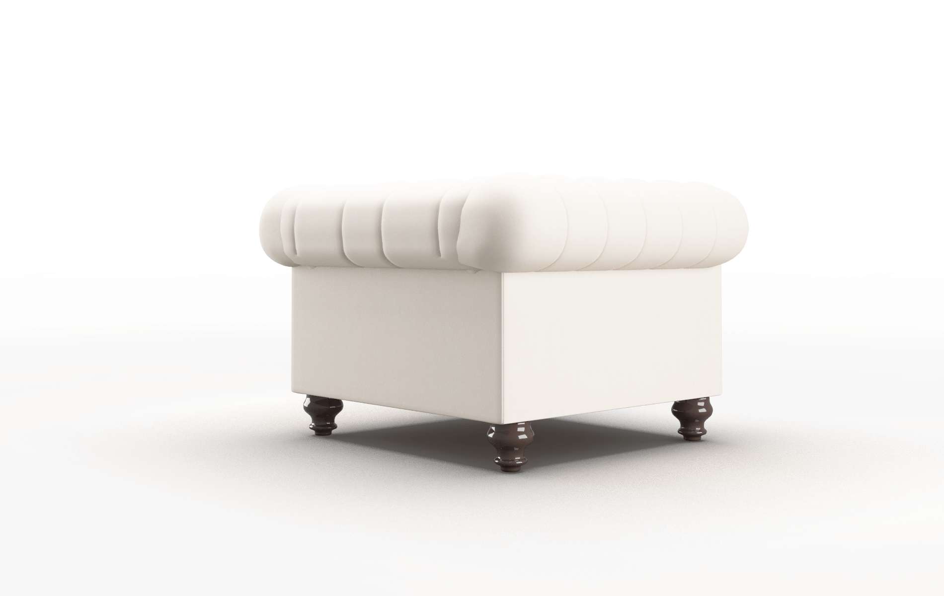 Bordeaux Blanche Milky Chair espresso legs 5