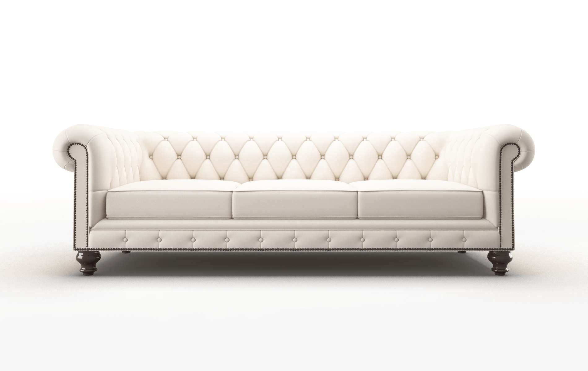 Bordeaux Blanche milky Sofa Espresso Legs  1