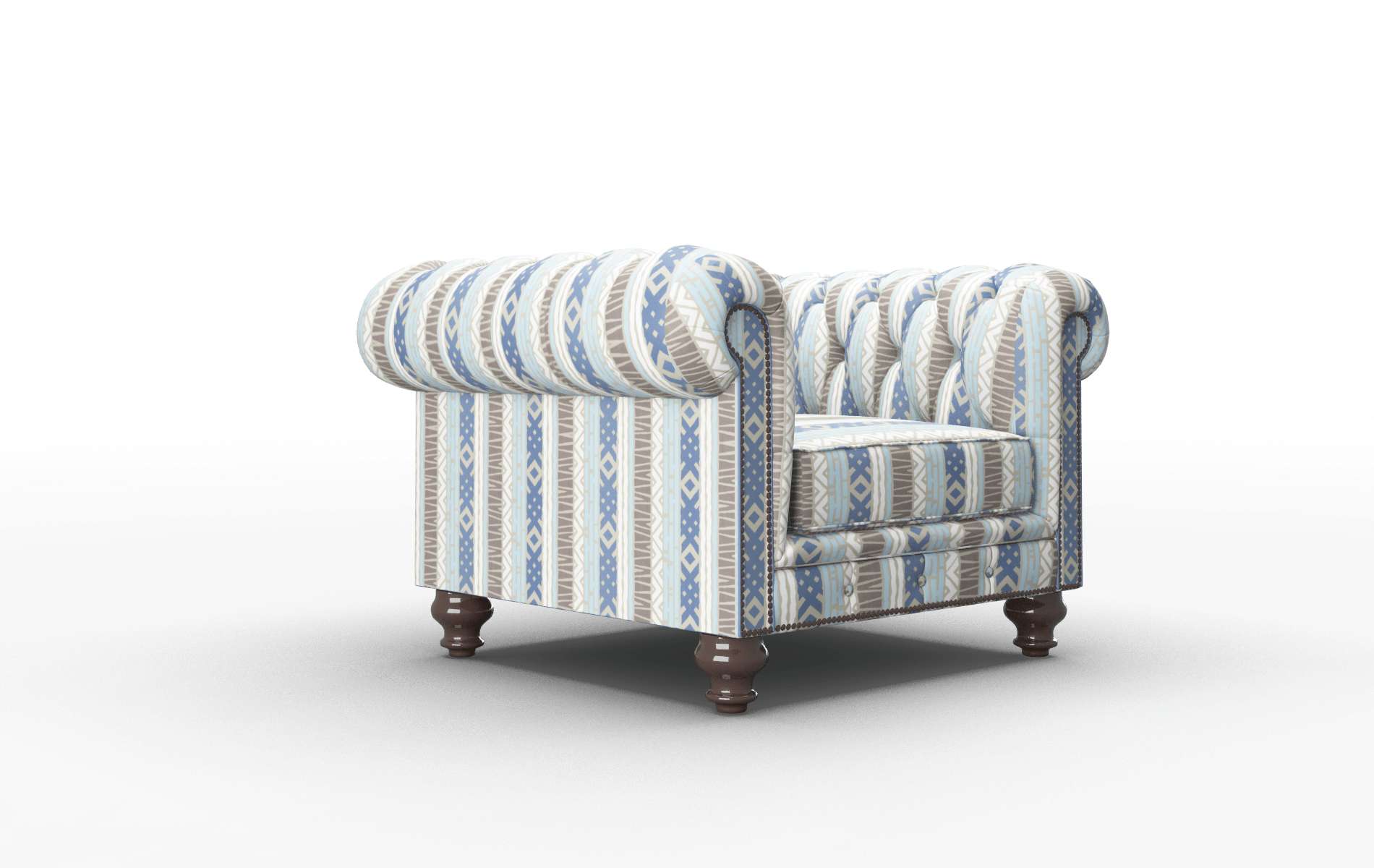 Bordeaux Bodhi Indigo Chair espresso legs 2