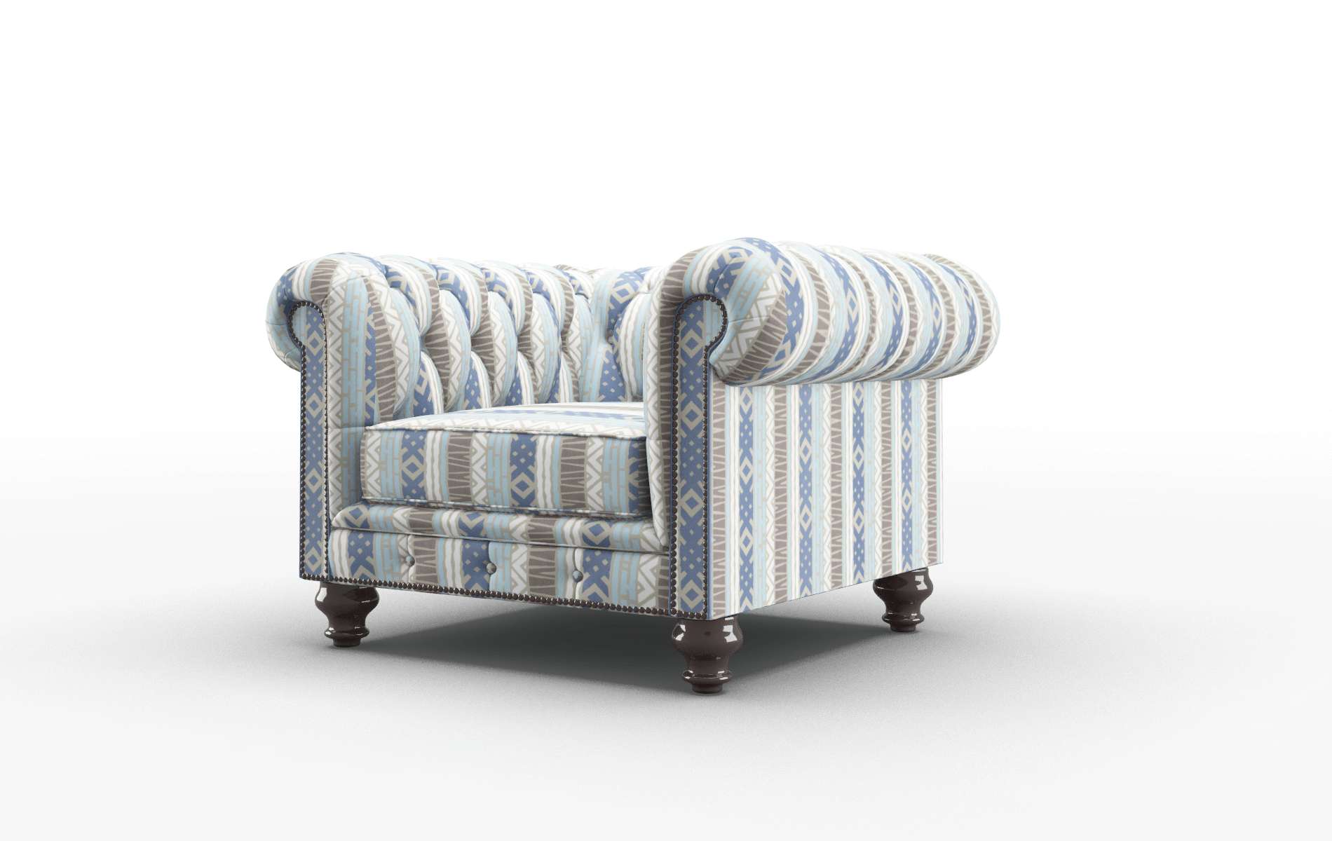 Bordeaux Bodhi Indigo Chair espresso legs 4