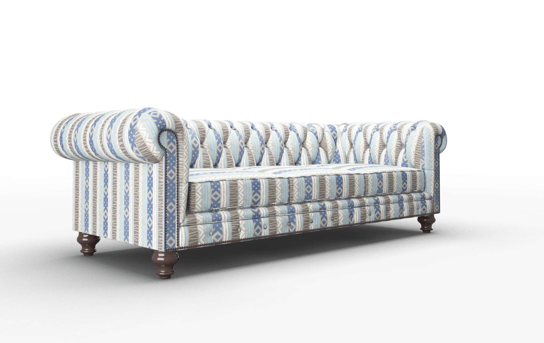 Bordeaux Bodhi Indigo Sofa espresso legs 2