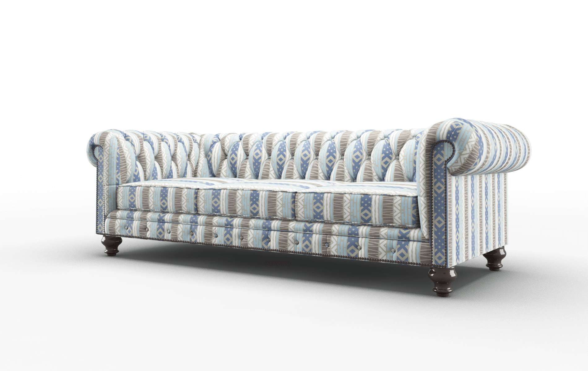 Bordeaux Bodhi Indigo Sofa espresso legs 4