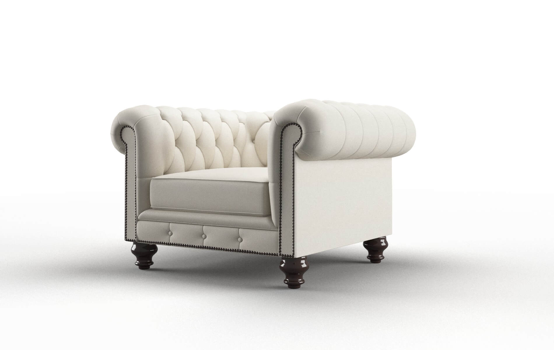 Bordeaux Bungalow Ivory Chair espresso legs 4