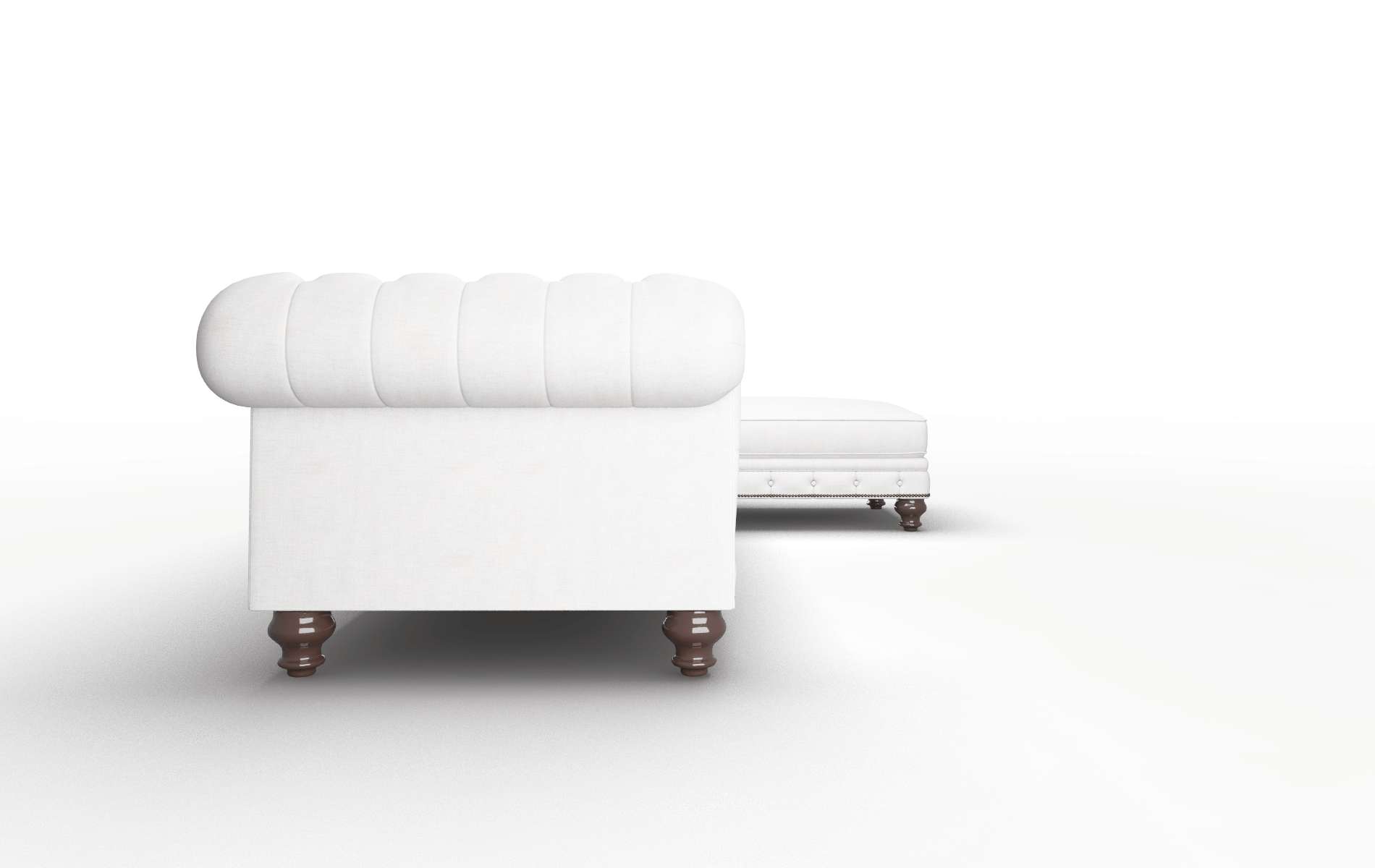 Bordeaux Catalina Ivory Panel espresso legs 3