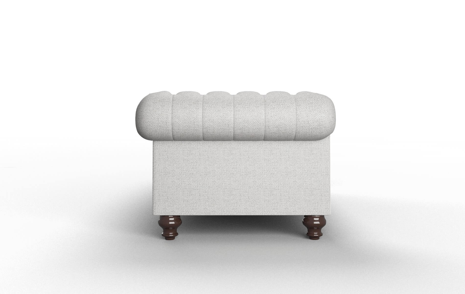 Bordeaux Catalina Silver Sofa espresso legs 3