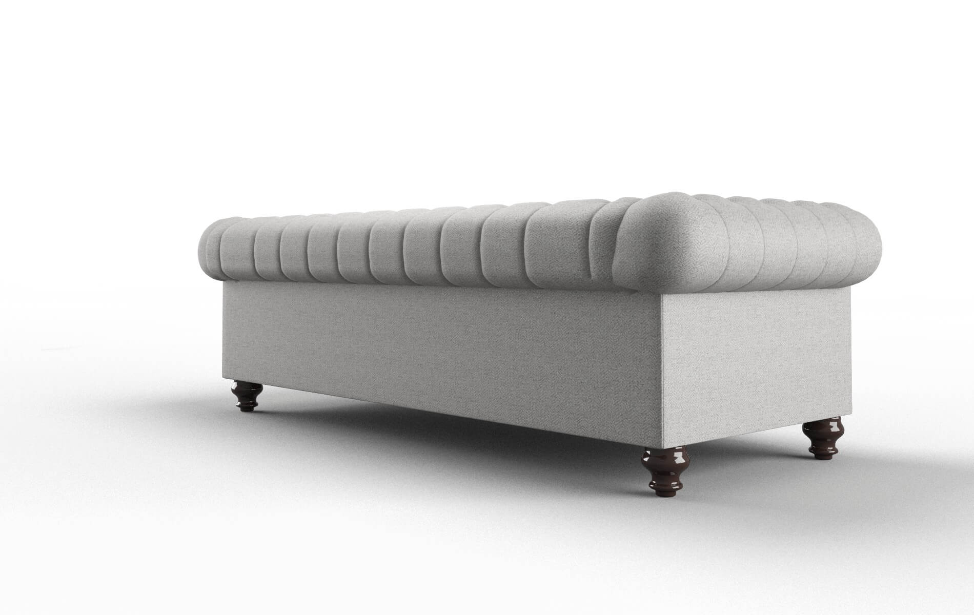 Bordeaux Catalina Silver Sofa espresso legs 5