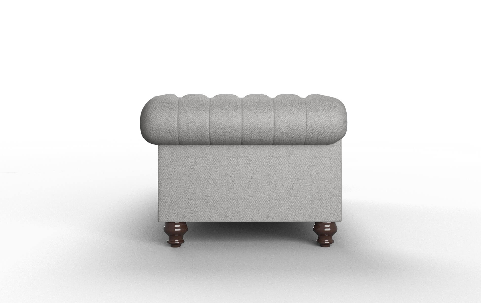 Bordeaux Catalina Steel Sofa espresso legs 3