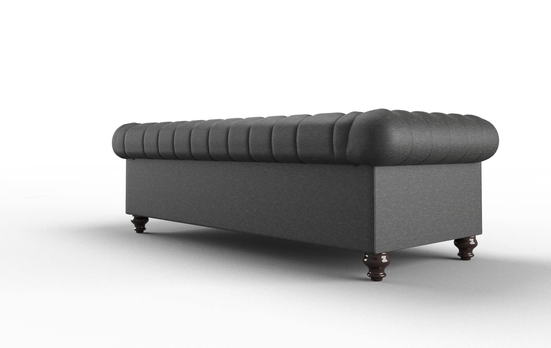 Bordeaux Chance Denim Sofa espresso legs 5