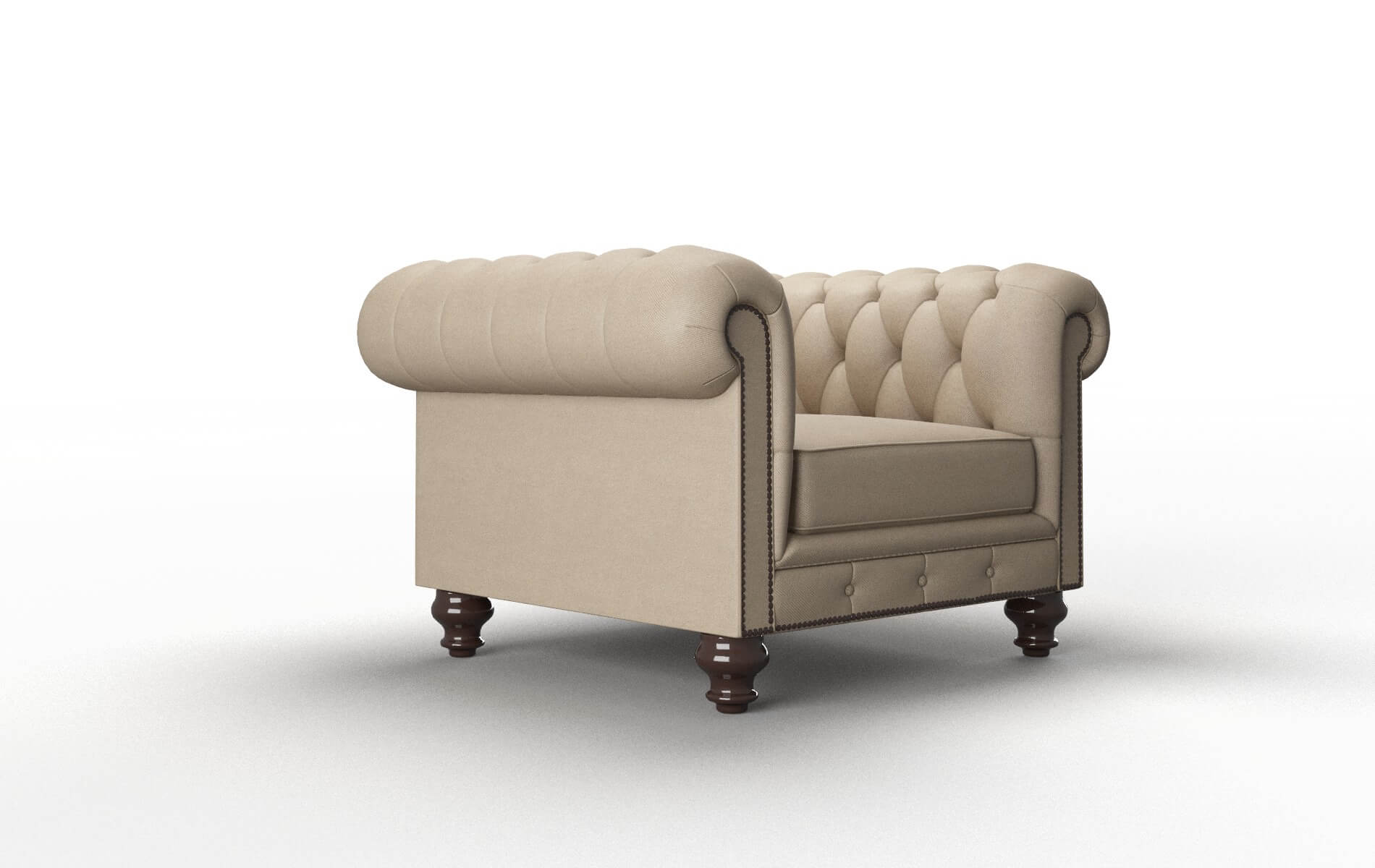 Bordeaux Chance Platinum Chair espresso legs 2