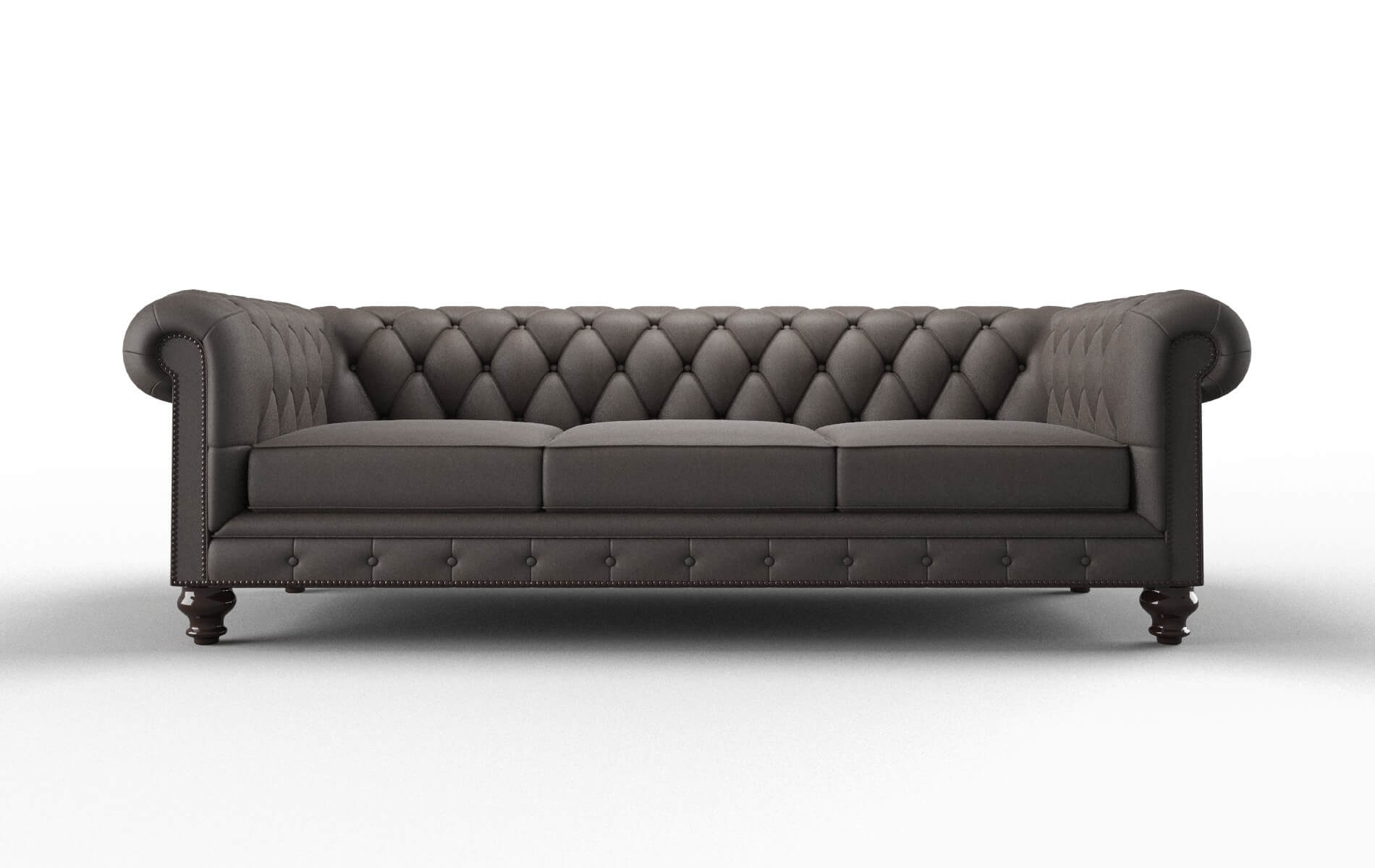Bordeaux Cosmo Chocolate Sofa espresso legs 1