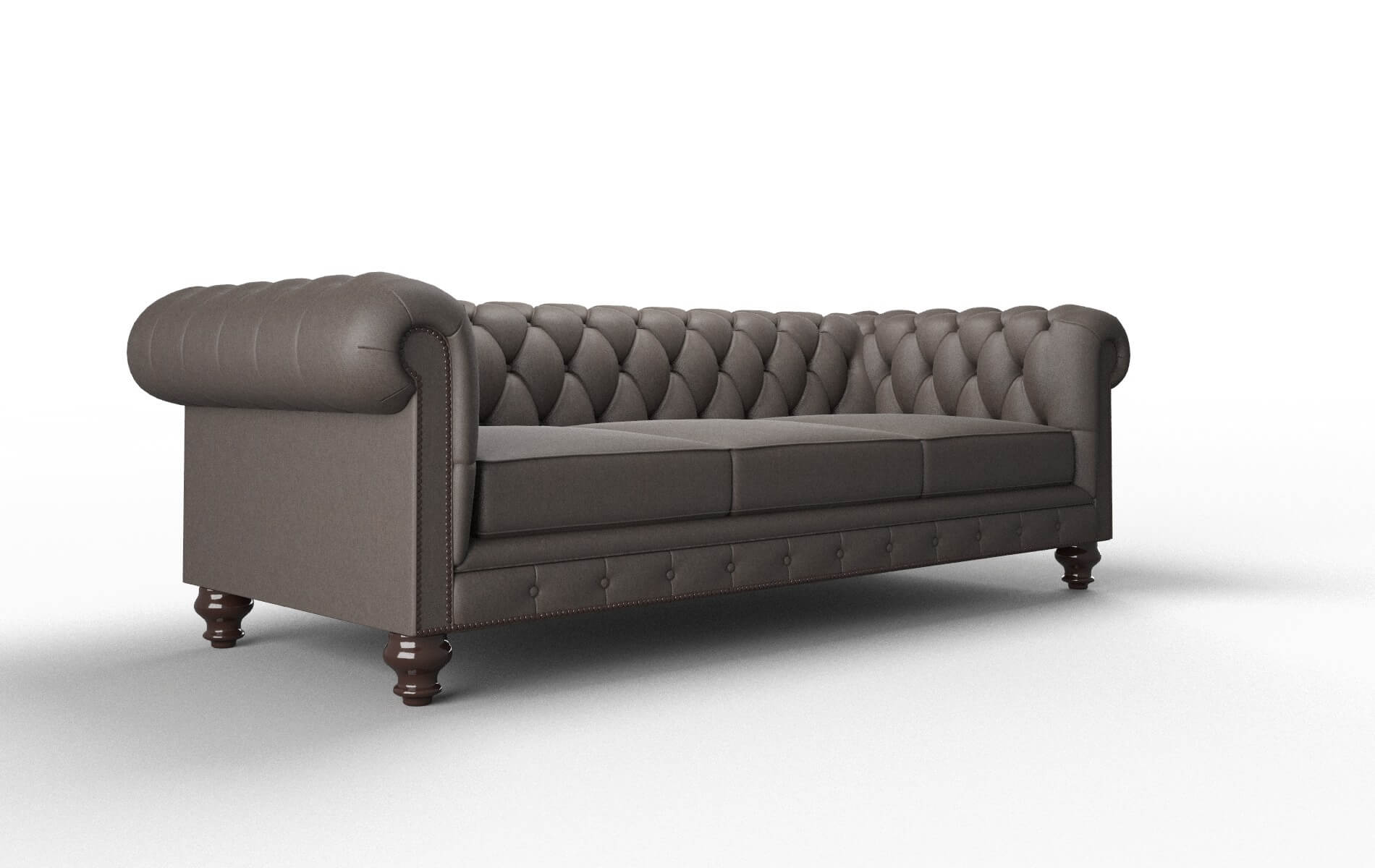 Bordeaux Cosmo Chocolate Sofa espresso legs 2