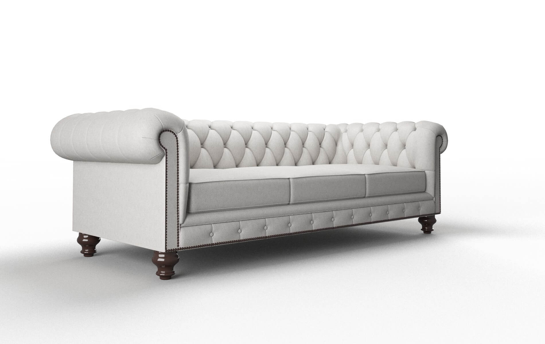 Bordeaux Cosmo Silver Sofa espresso legs 2