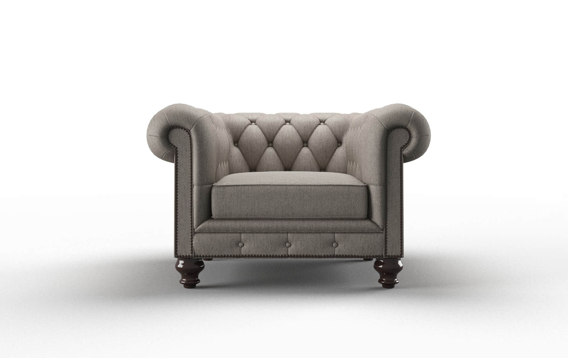 Bordeaux Cosmo Taupe Chair espresso legs 1