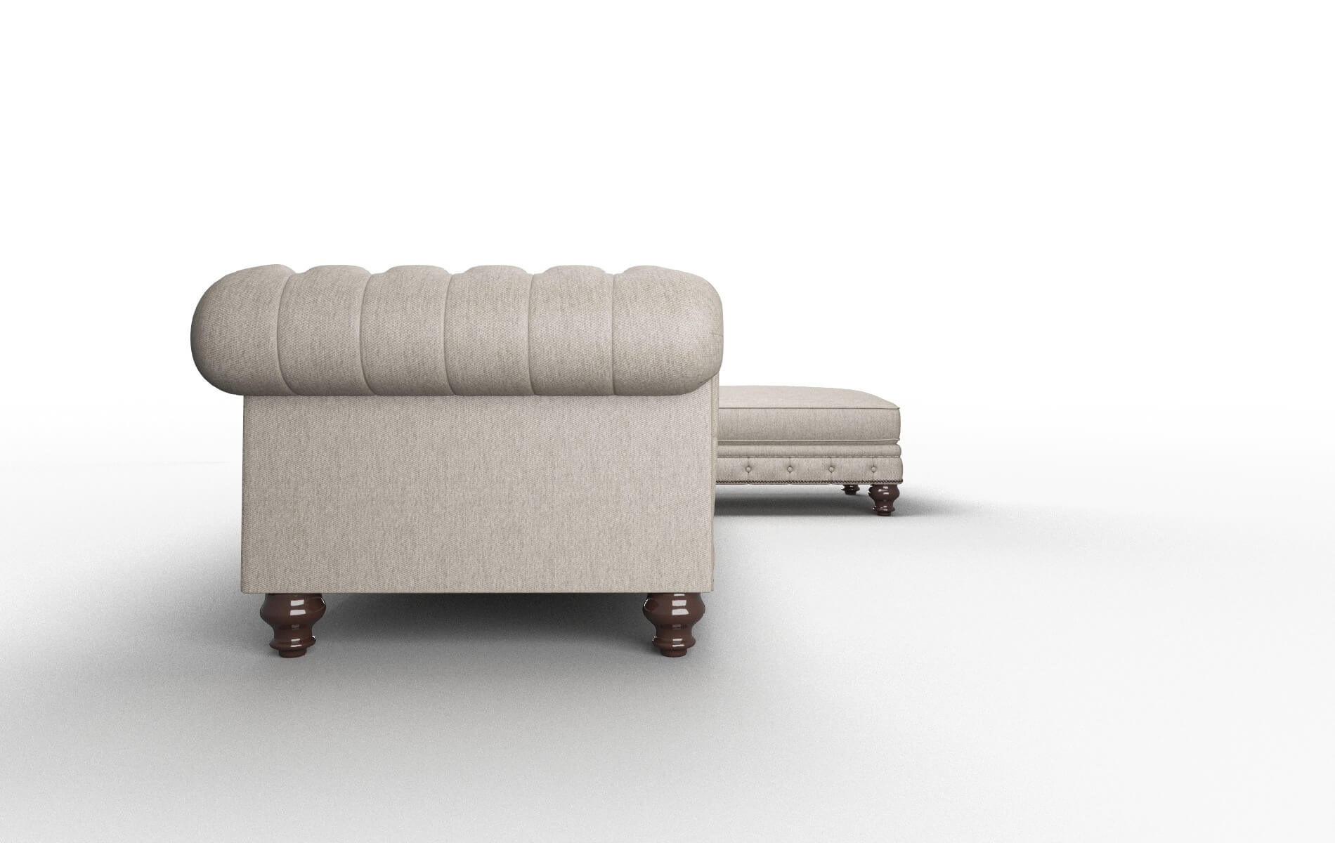 Bordeaux Cosmo Taupe Panel espresso legs 3