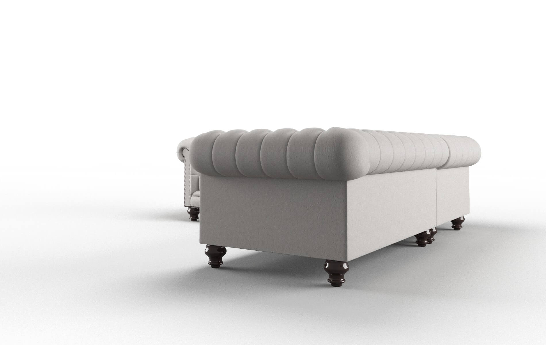 Bordeaux Curious Spa Sectional espresso legs 4