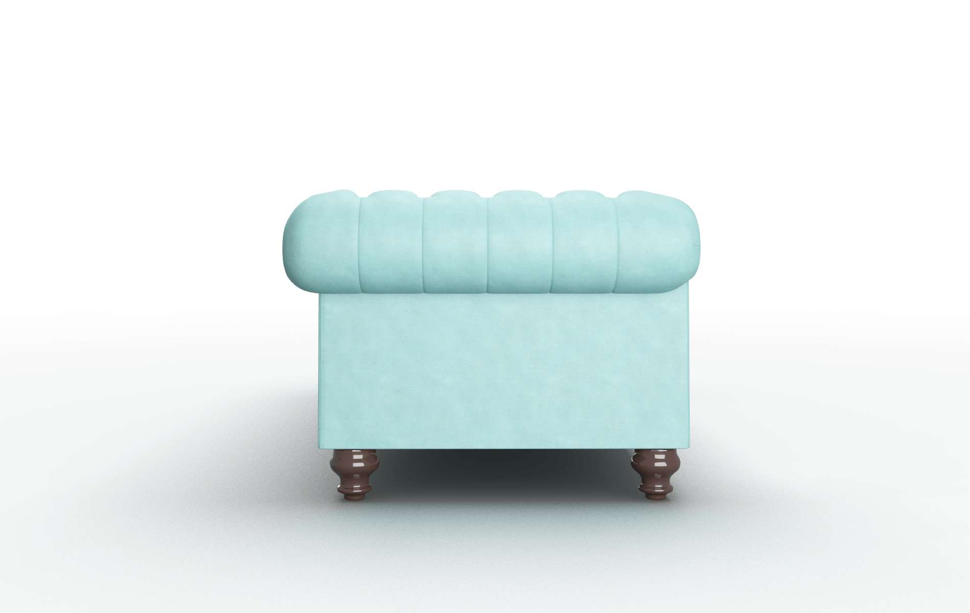 Bordeaux Curious Turquoise Sofa espresso legs 3