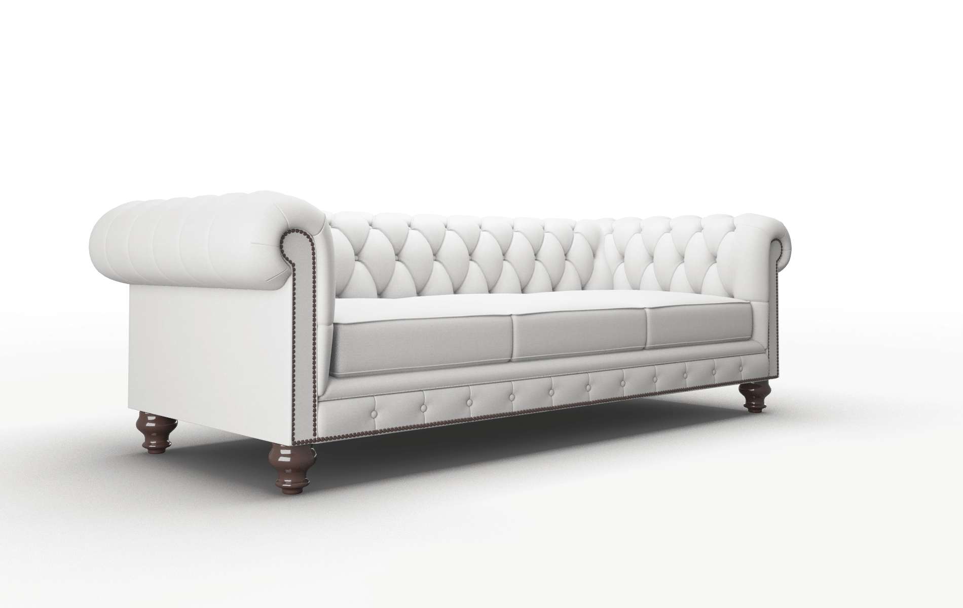 Bordeaux Dawson Platinum Sofa espresso legs 2