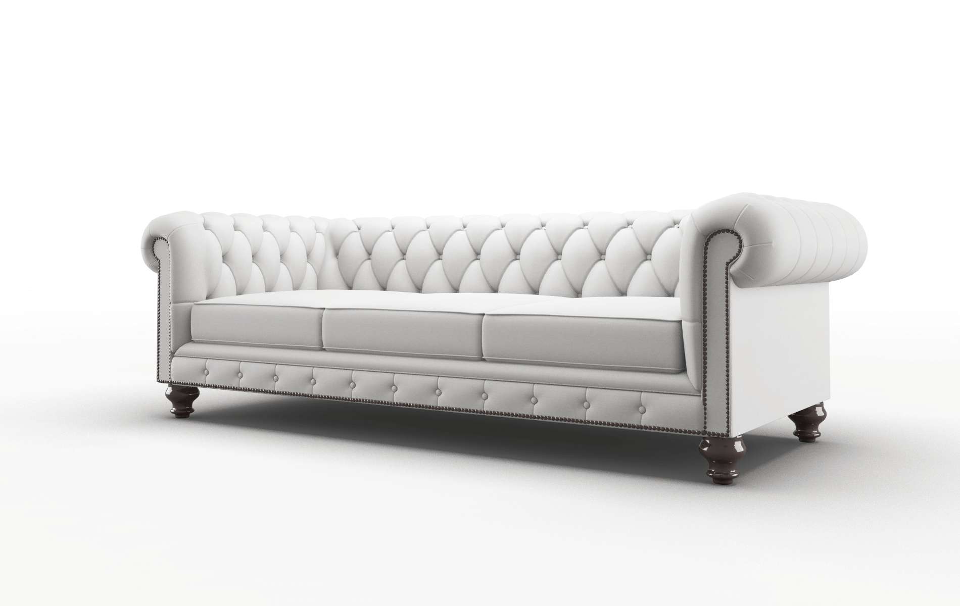 Bordeaux Dawson Platinum Sofa espresso legs 4
