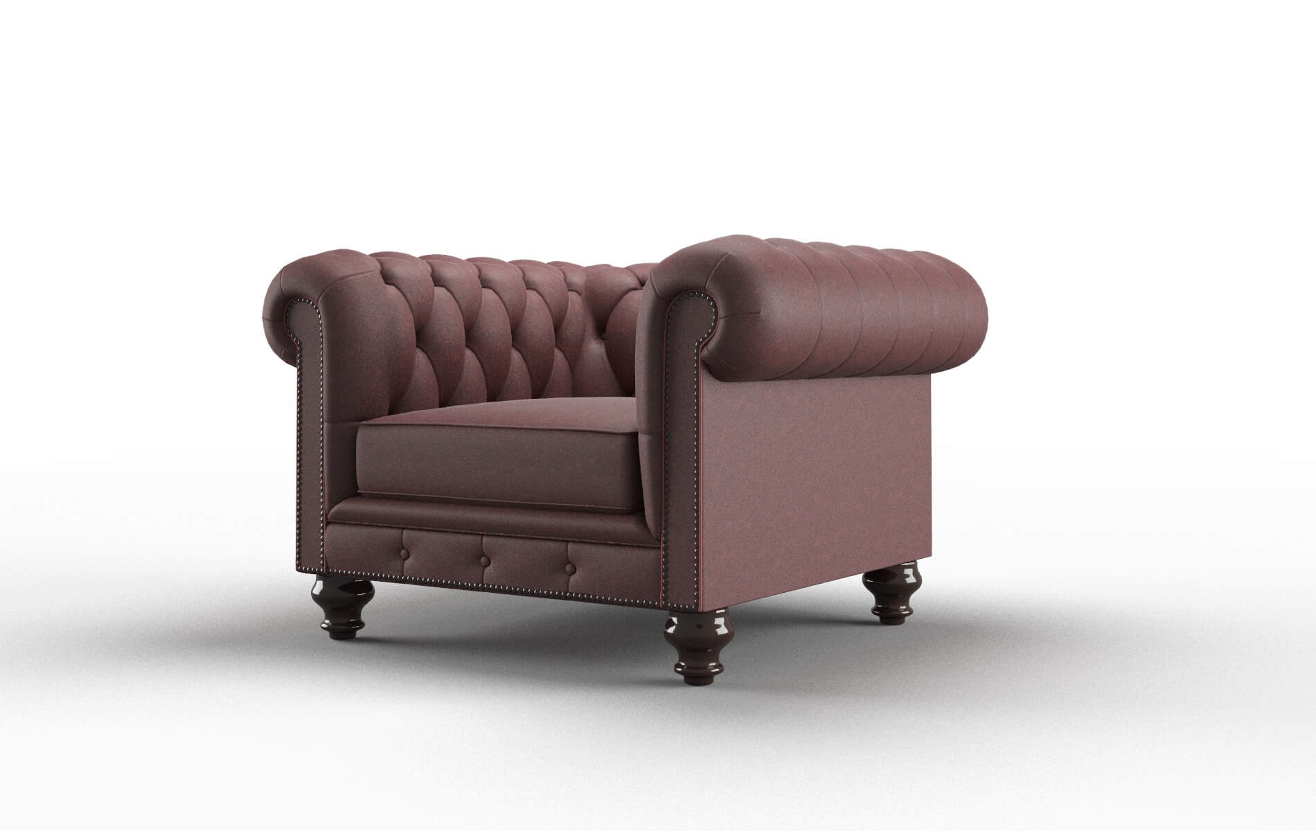 Bordeaux Derby Berry Chair espresso legs 4