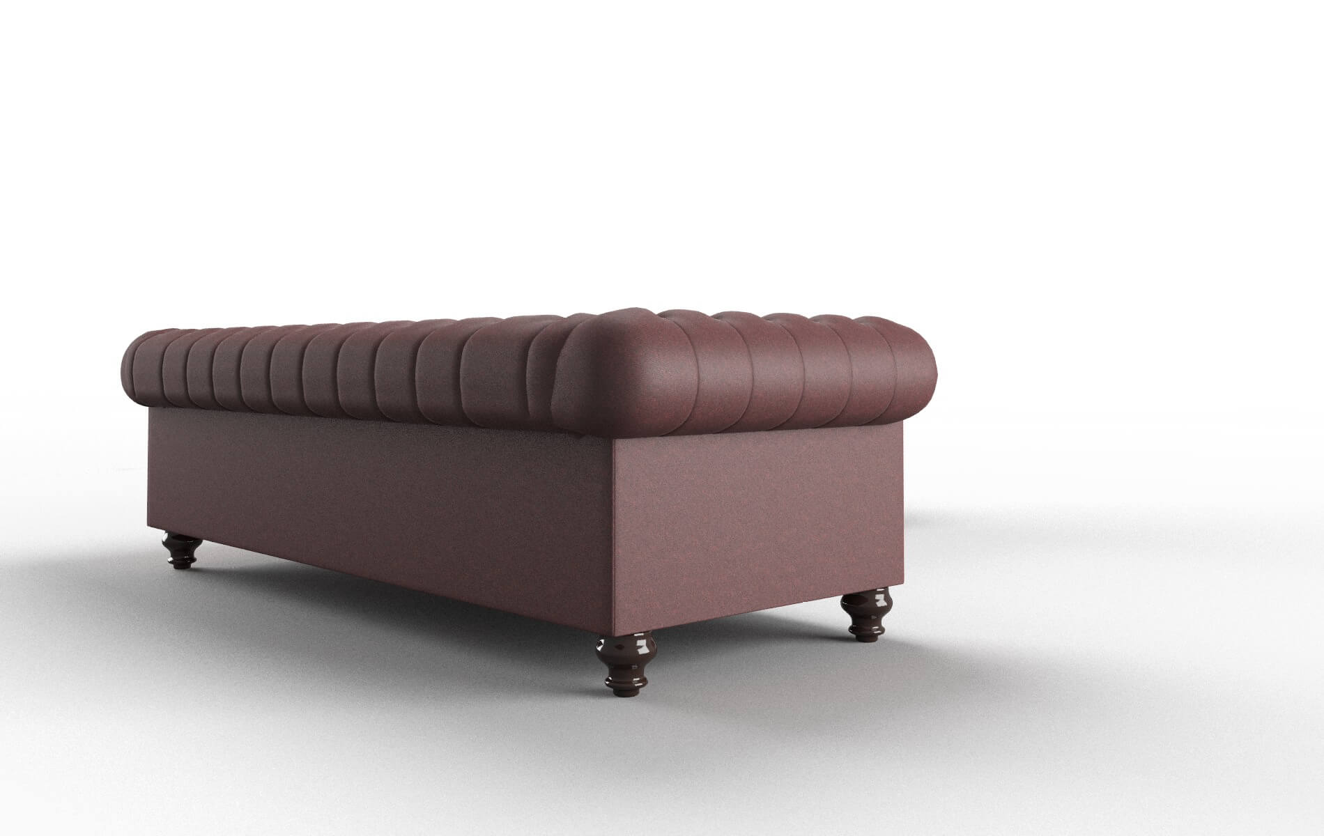 Bordeaux Derby Berry Sectional espresso legs 3