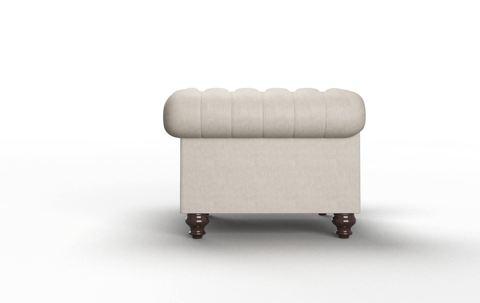 Bordeaux Derby Linen Chair espresso legs 3