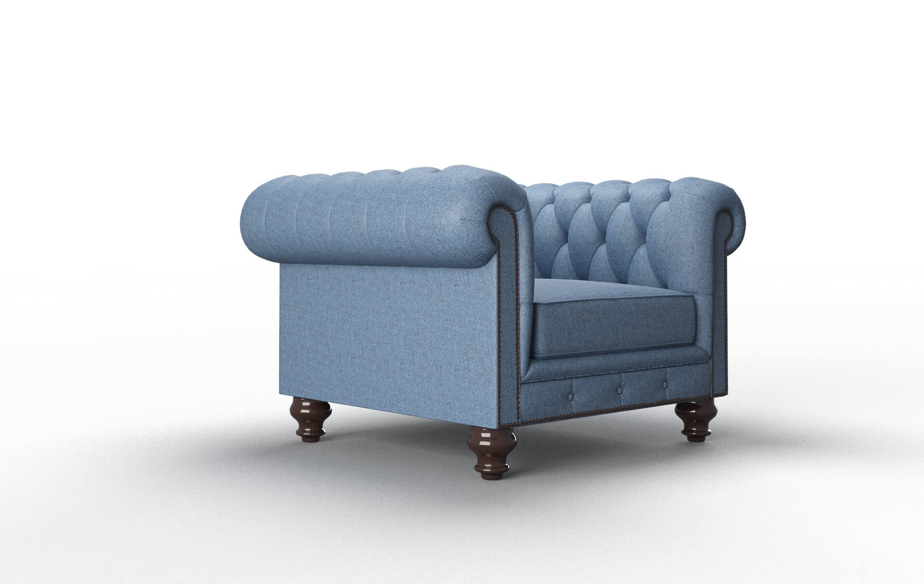 Bordeaux Derby Navy Chair espresso legs 2