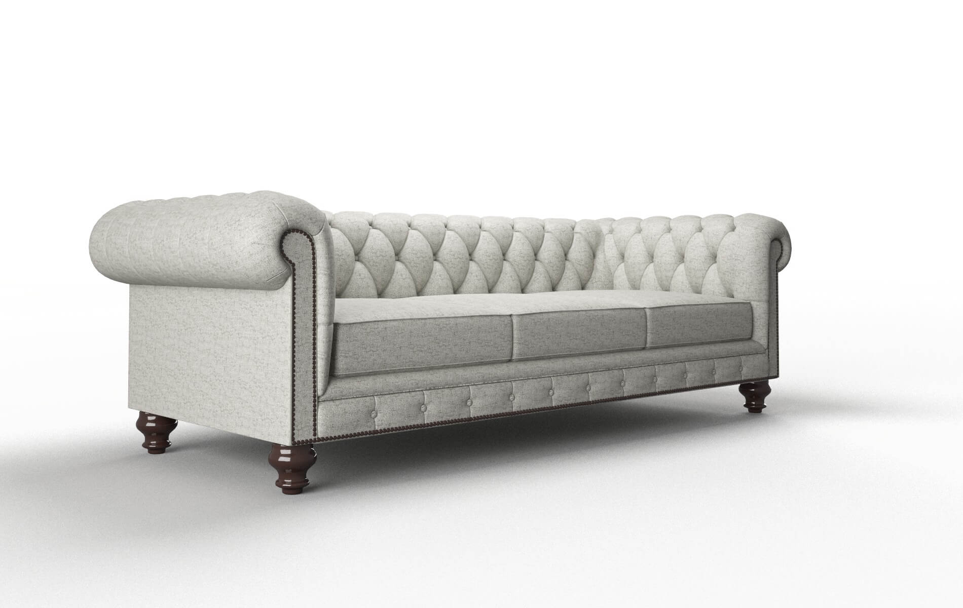 Bordeaux Derby Silver Sofa espresso legs 2
