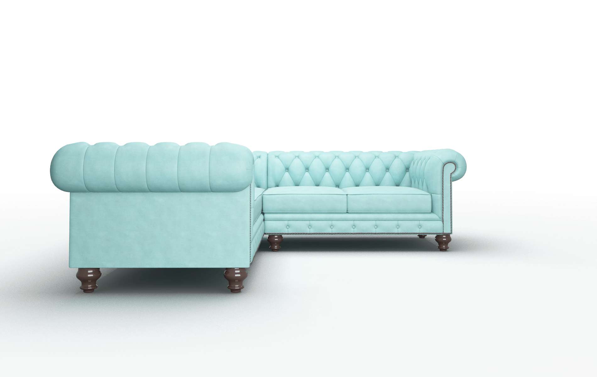 Bordeaux Dream_d French_blue Sectional espresso legs 2