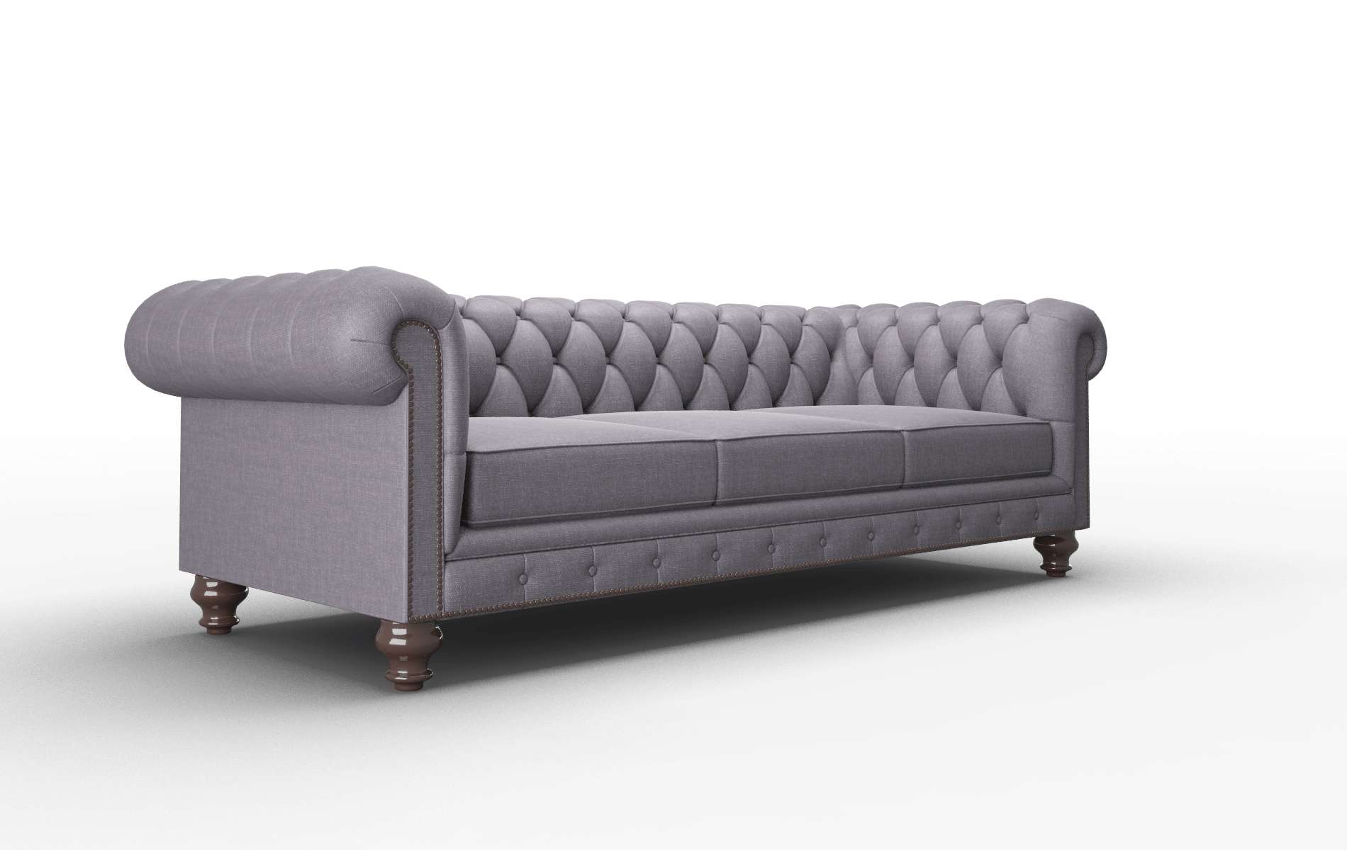 Bordeaux Durham Ink Sofa espresso legs 2