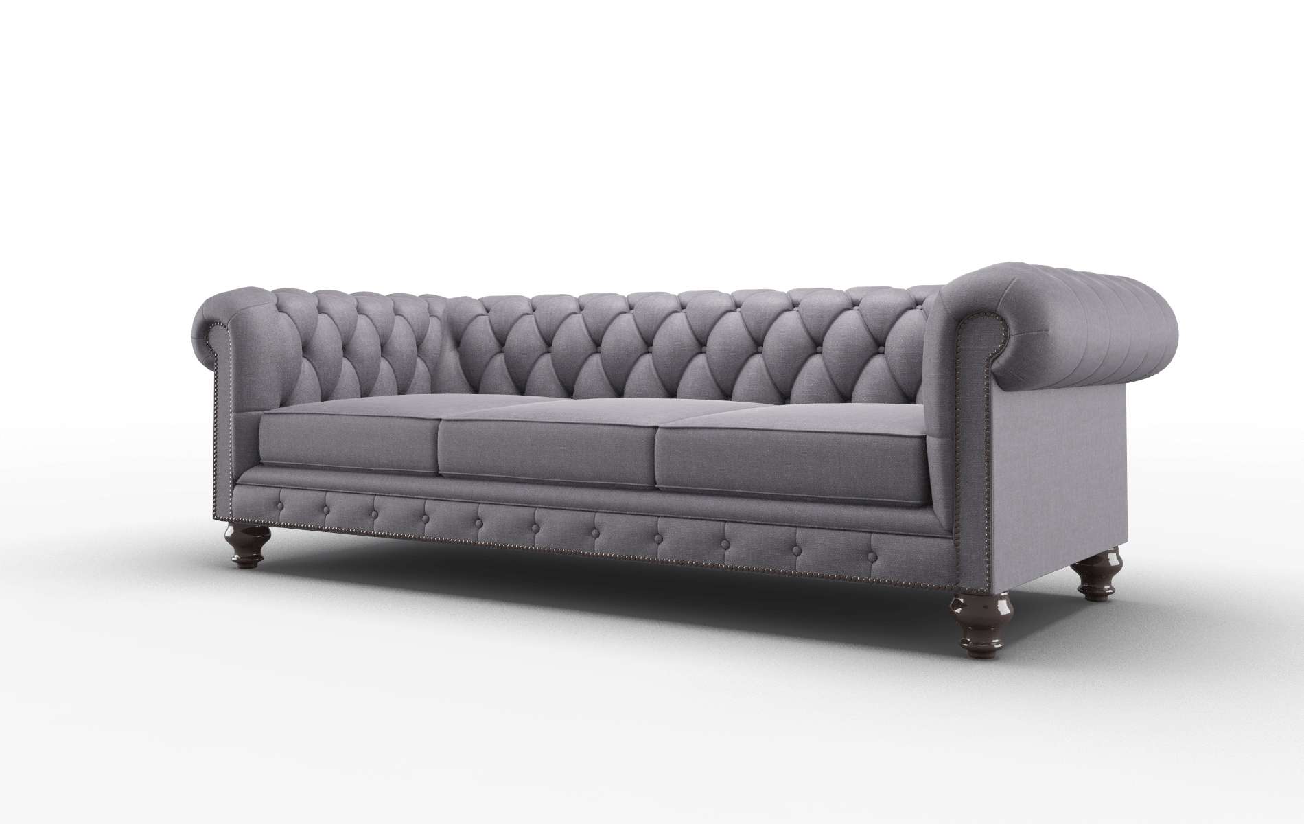 Bordeaux Durham Ink Sofa espresso legs 4