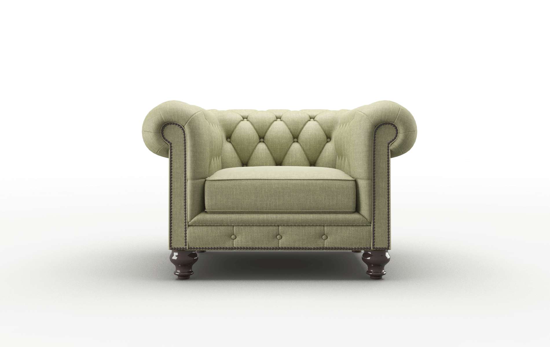 Bordeaux Durham Lime Chair espresso legs 1