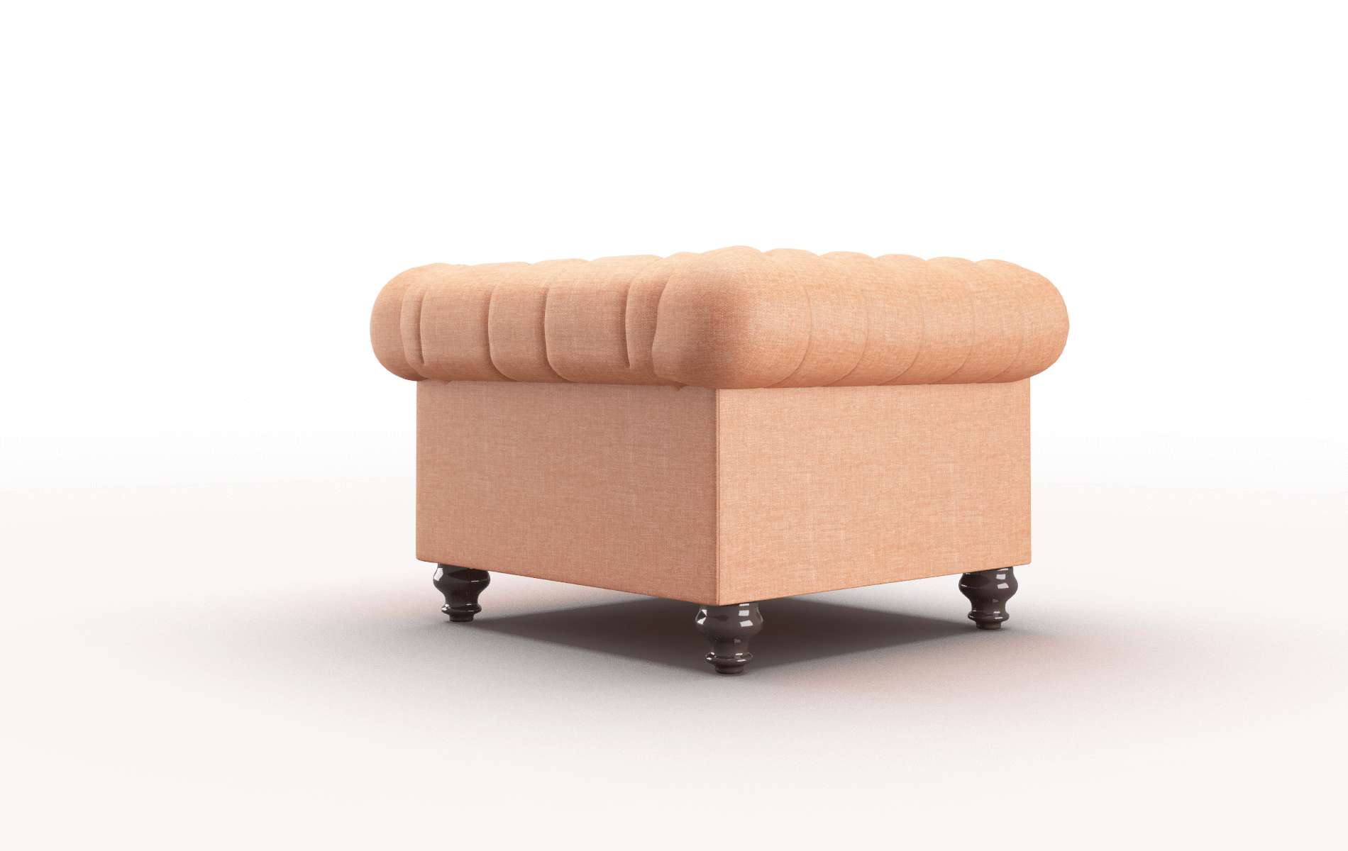 Bordeaux Durham Tangerine Chair espresso legs 5
