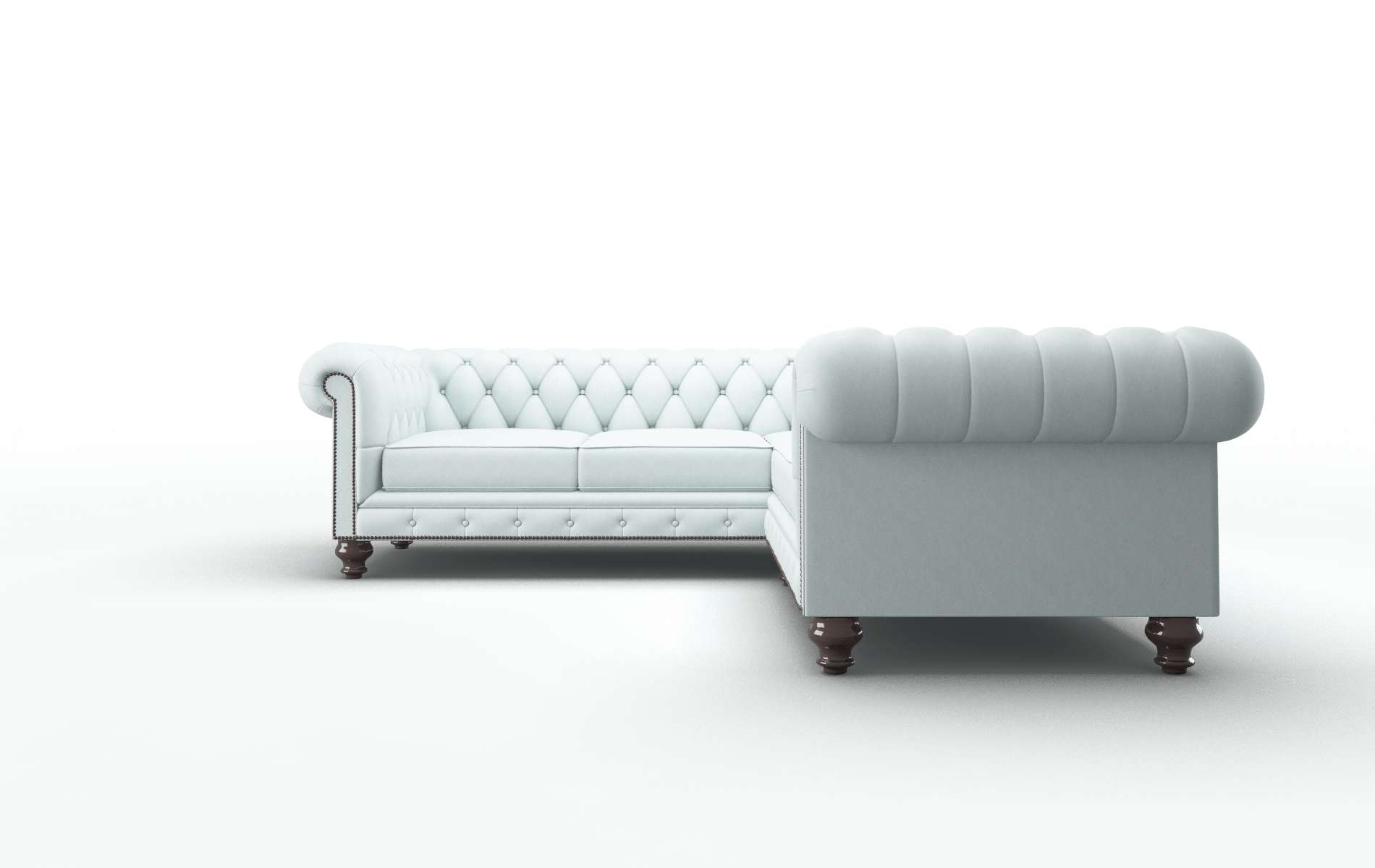 Bordeaux Elliot Spa Sectional espresso legs 5