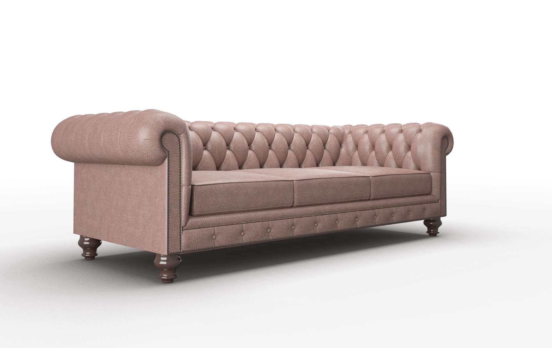 Bordeaux Ford Brown Sofa espresso legs 2