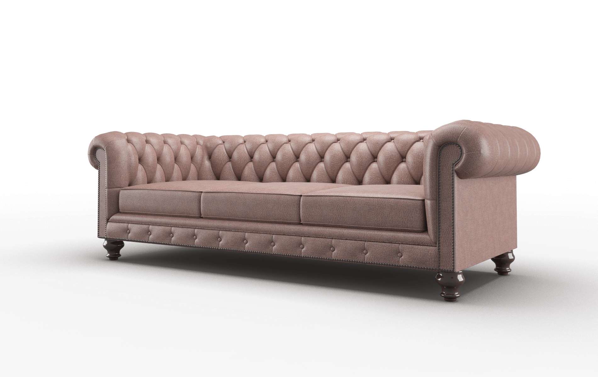 Bordeaux Ford Brown Sofa espresso legs 4