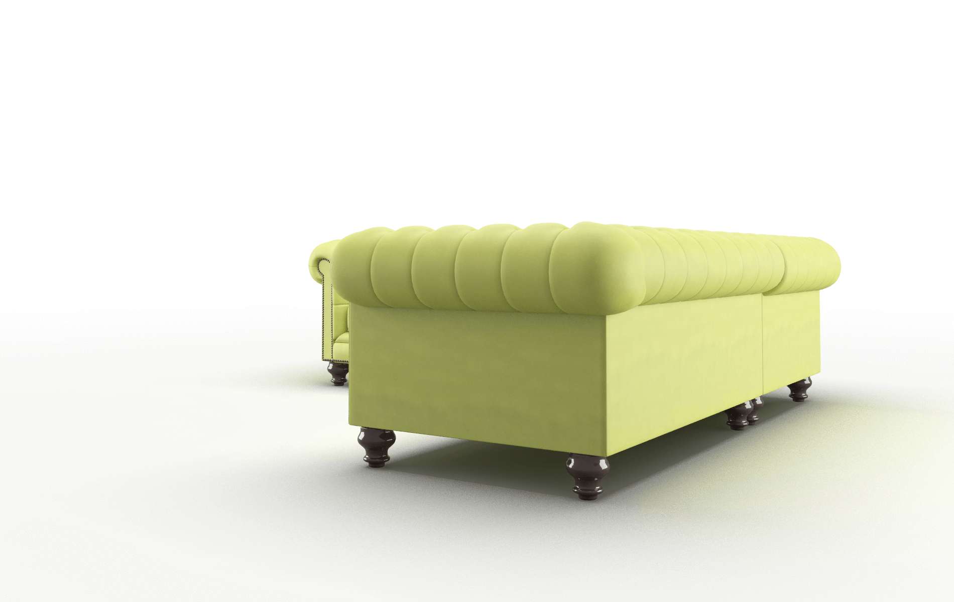 Bordeaux Hathaway Apple Sectional espresso legs 4