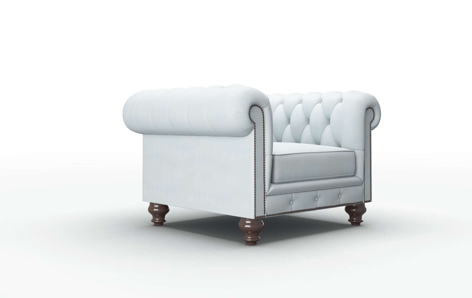 Bordeaux Hathaway Aqua Chair espresso legs 2