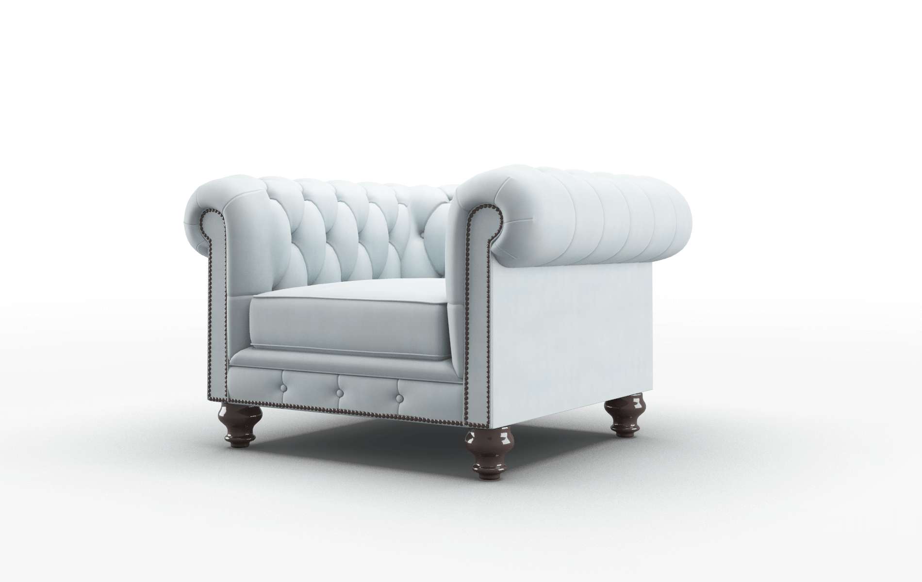Bordeaux Hathaway Aqua Chair espresso legs 4