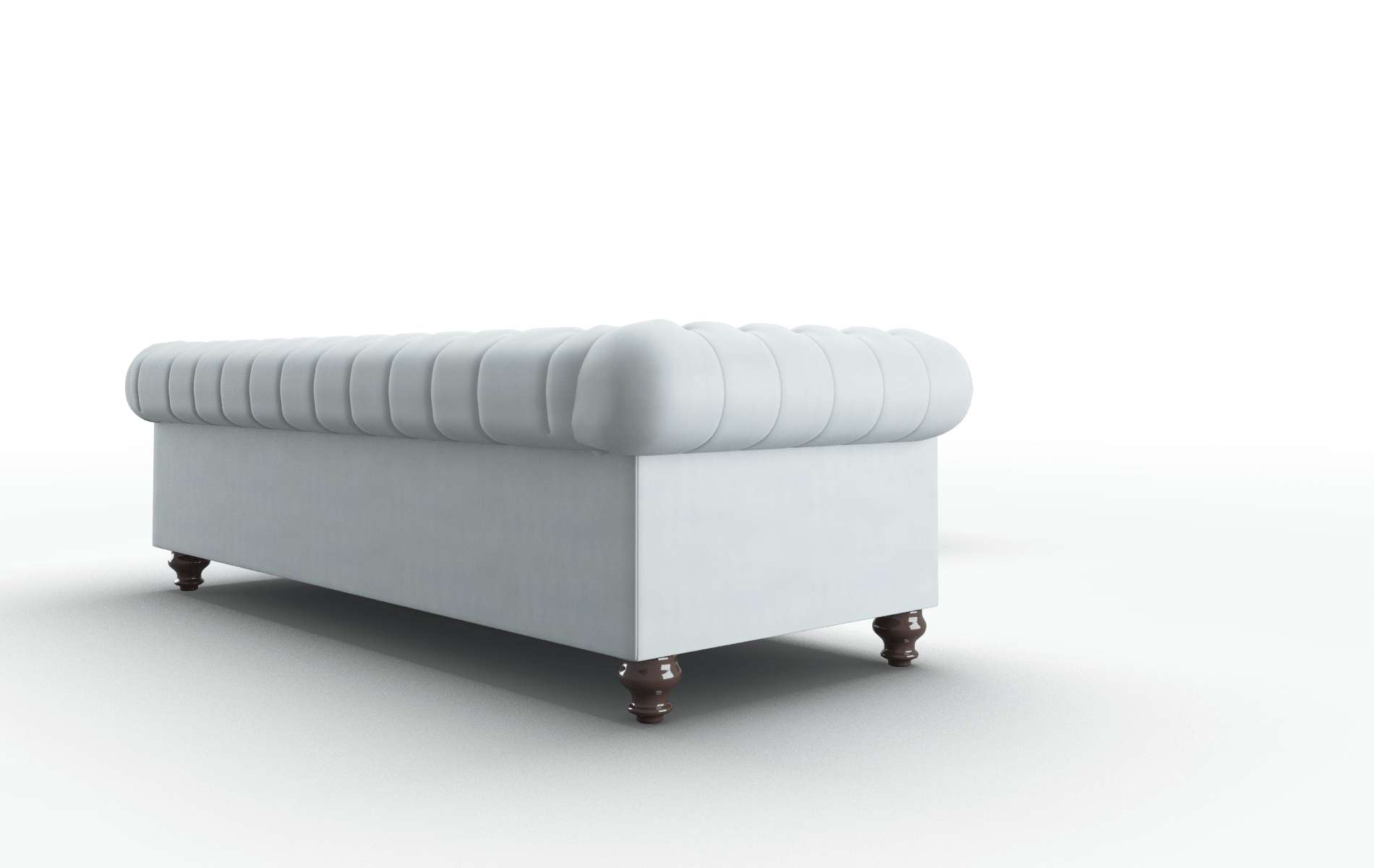 Bordeaux Hathaway Aqua Sectional espresso legs 3