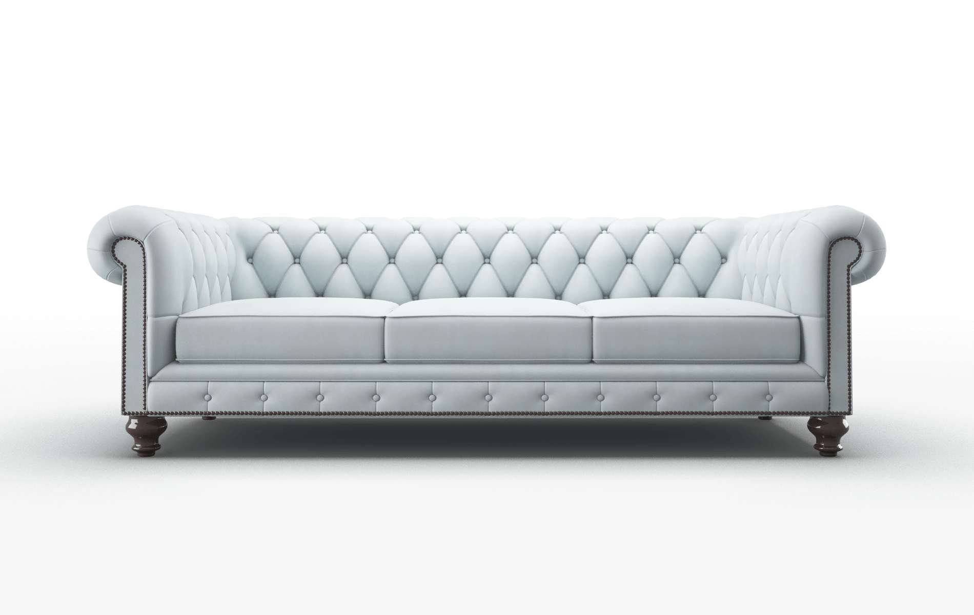 Bordeaux Hathaway Aqua Sofa espresso legs 1