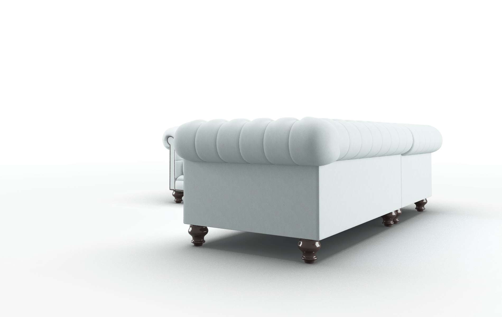 Bordeaux Hepburn Peridot Sectional espresso legs 4