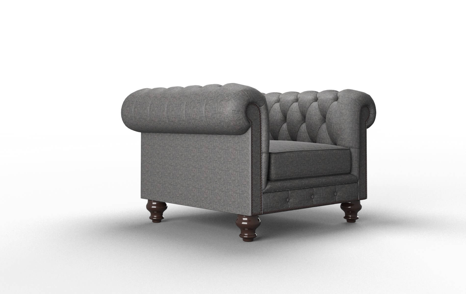 Bordeaux Insight Charcoal Chair espresso legs 2