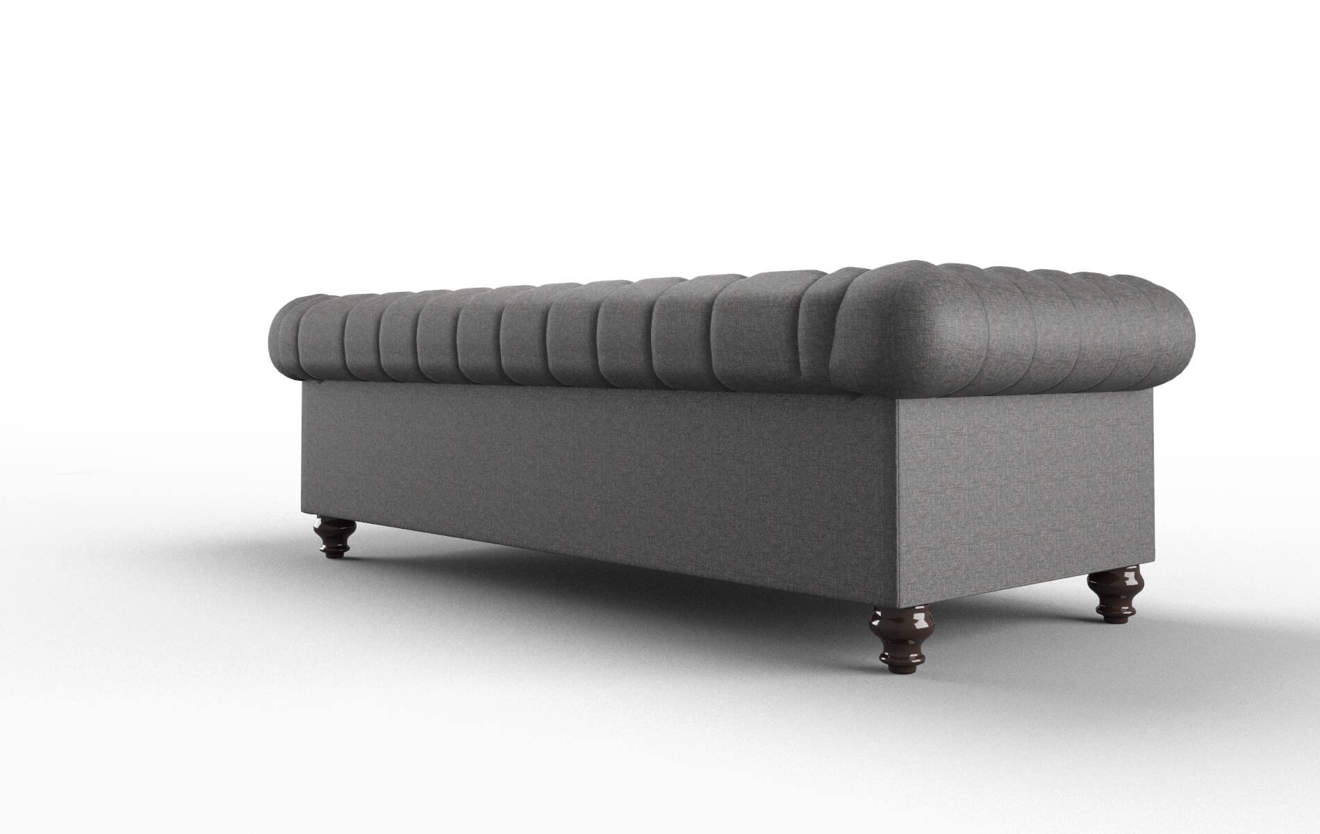 Bordeaux Insight Charcoal Sofa espresso legs 5
