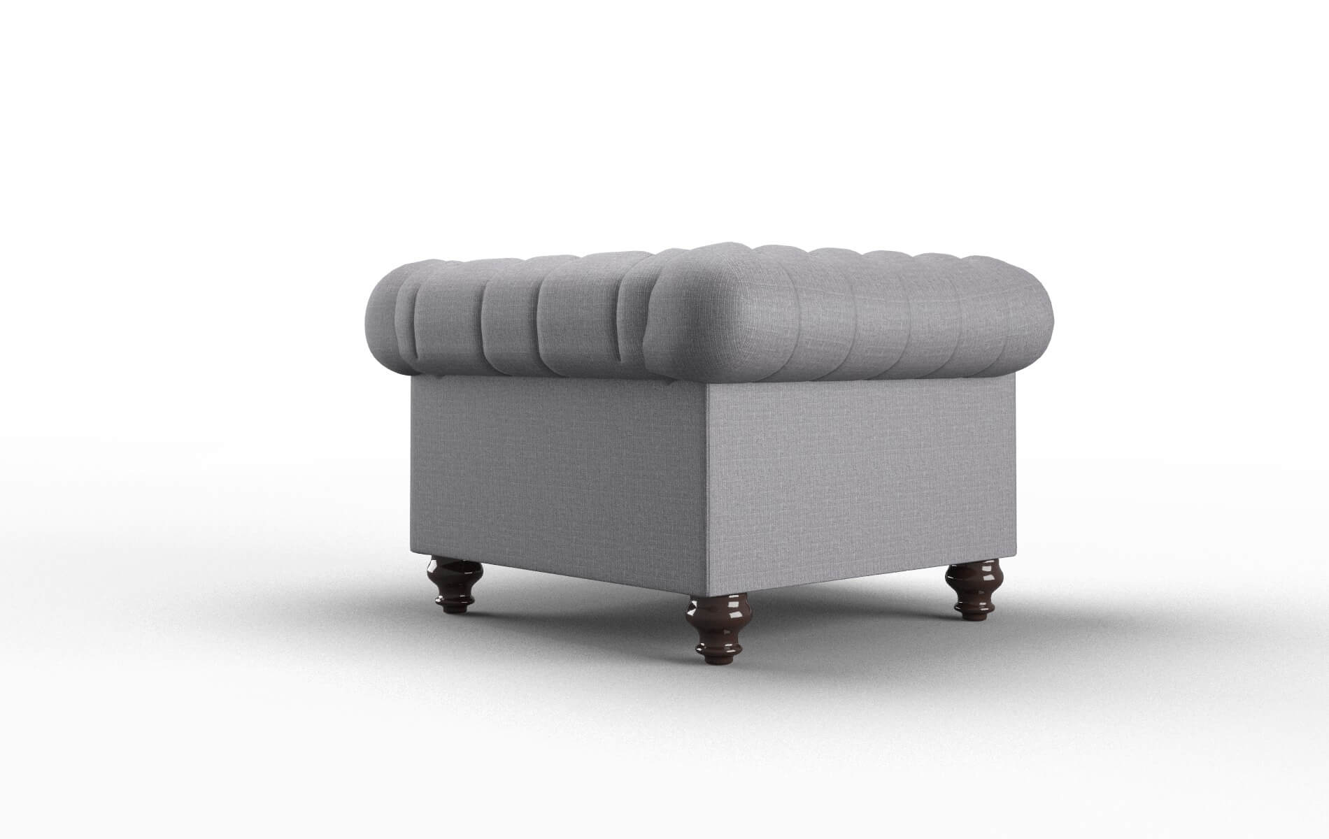 Bordeaux Insight Denim Chair espresso legs 5