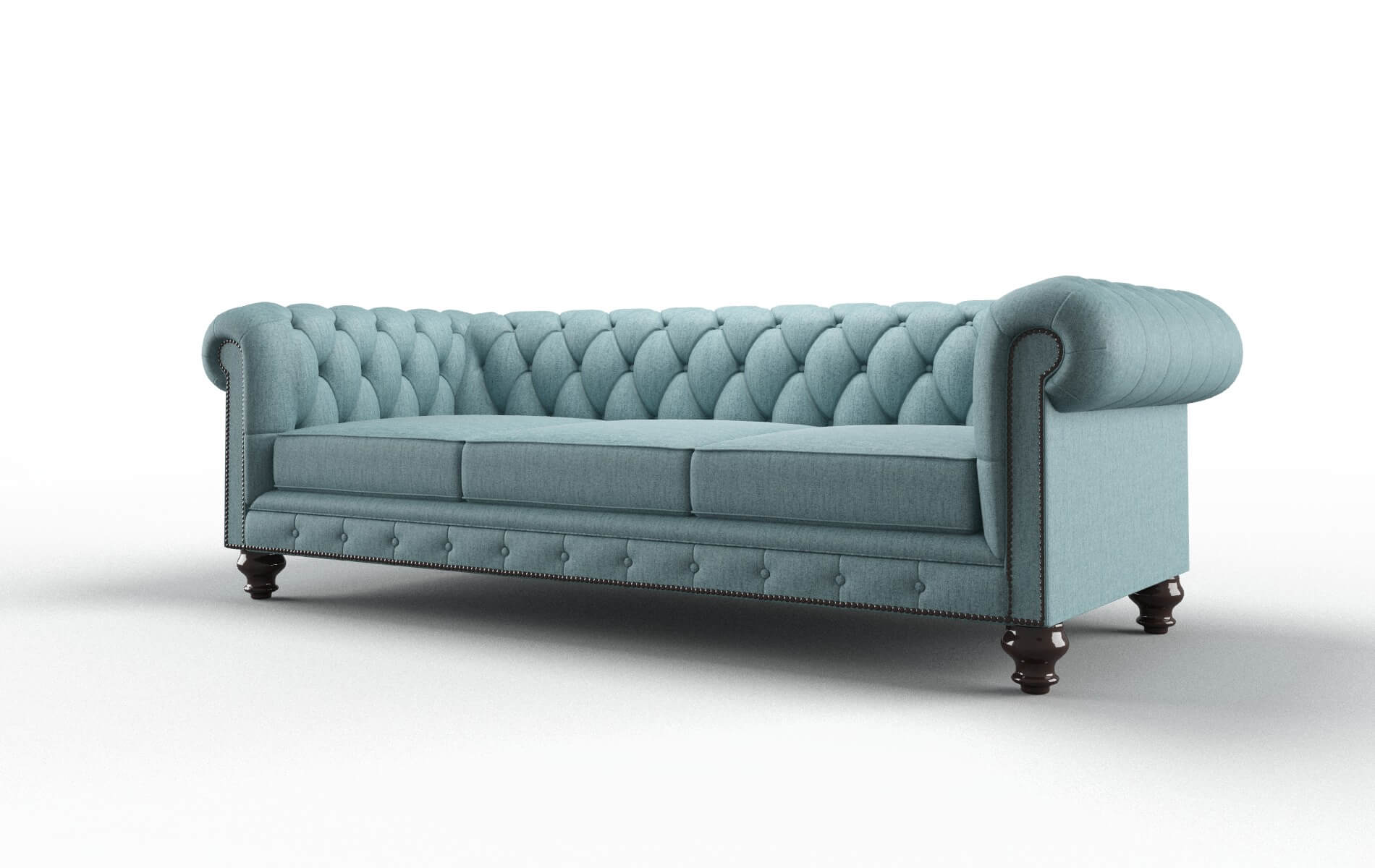Bordeaux Insight Peacock Sofa espresso legs 4