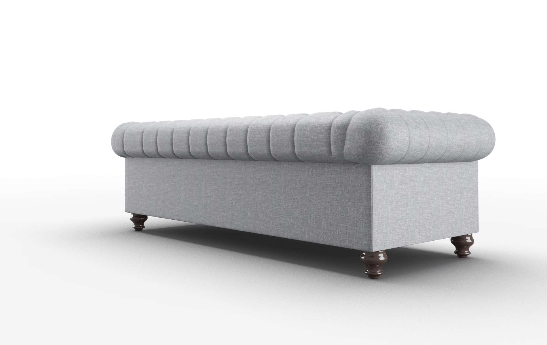Bordeaux Keylargo Ash Sofa espresso legs 5
