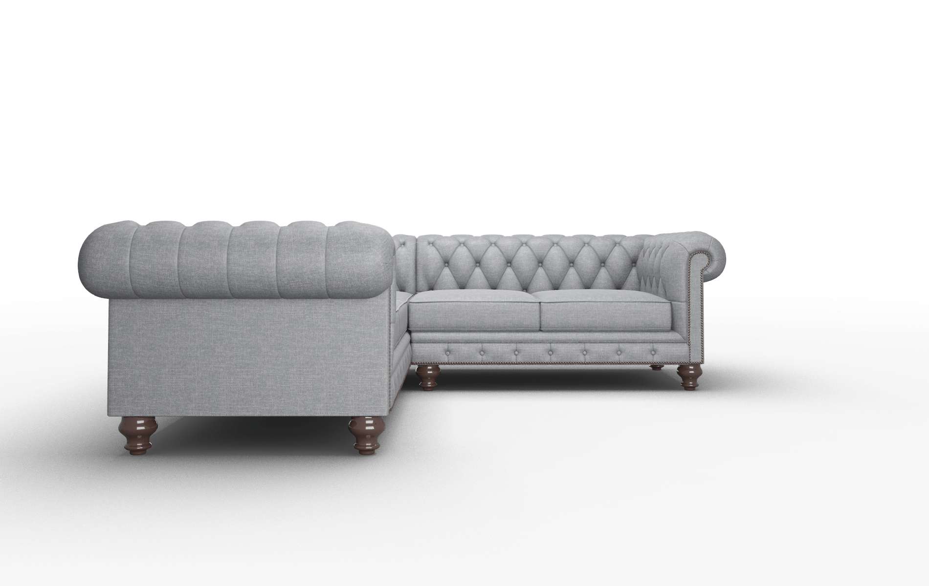 Bordeaux Keylargo Graphite Sectional espresso legs 2