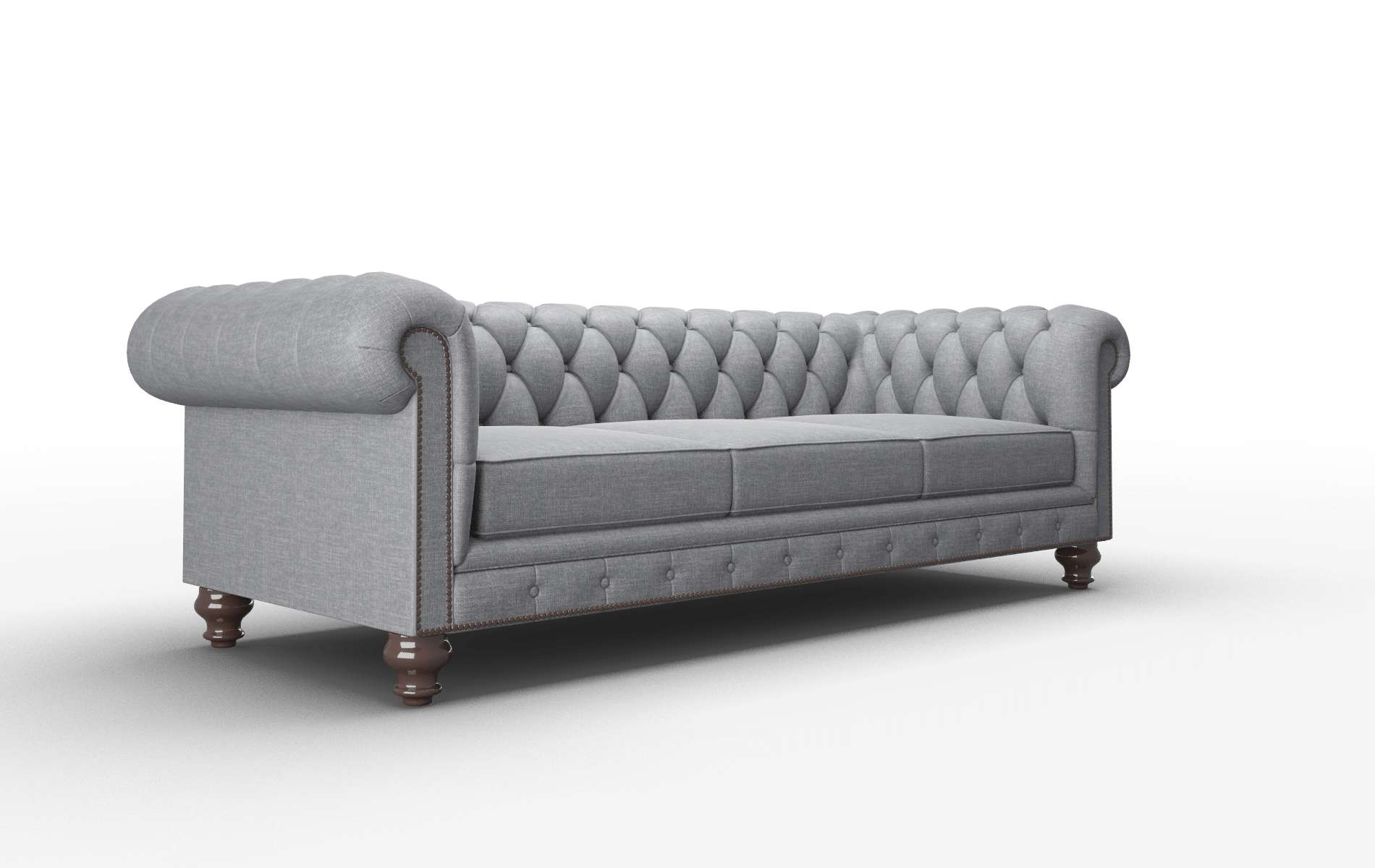 Bordeaux Keylargo Graphite Sofa espresso legs 2