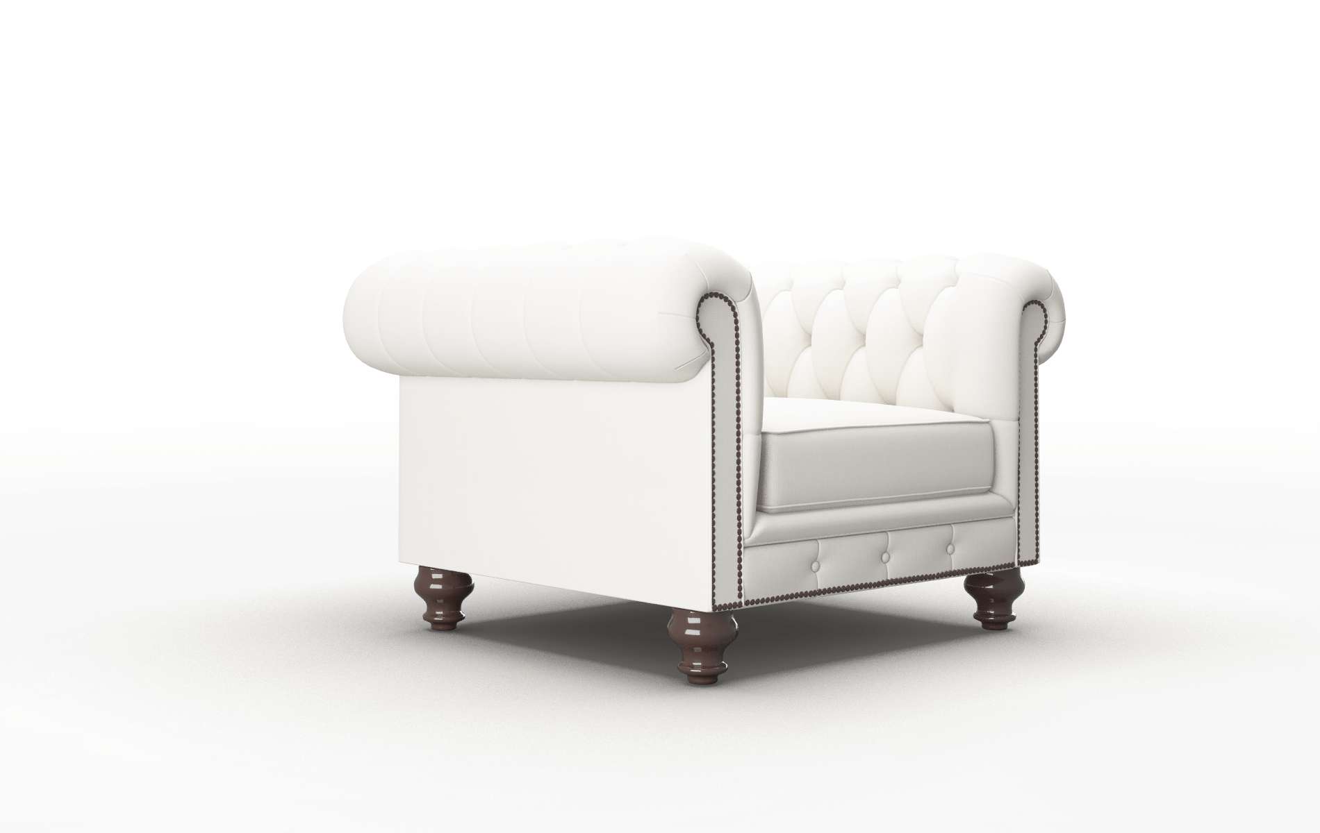 Bordeaux Keylargo Oatmeal Chair espresso legs 2